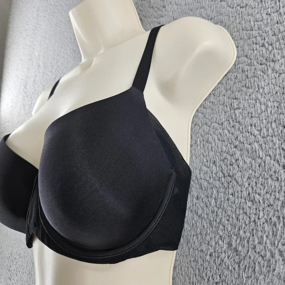Wacoal Bra 34DD Black 853281‎ Ultimate Side Smoother Underwire Full Coverage